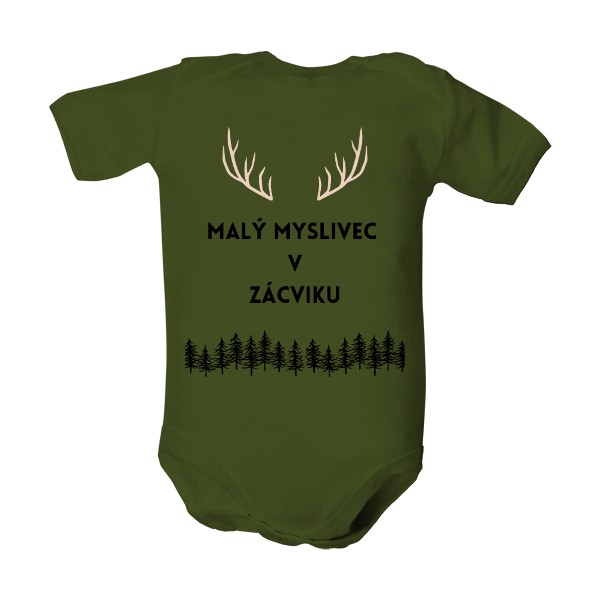Dětské body  s potiskem Malý myslivec v zácviku 